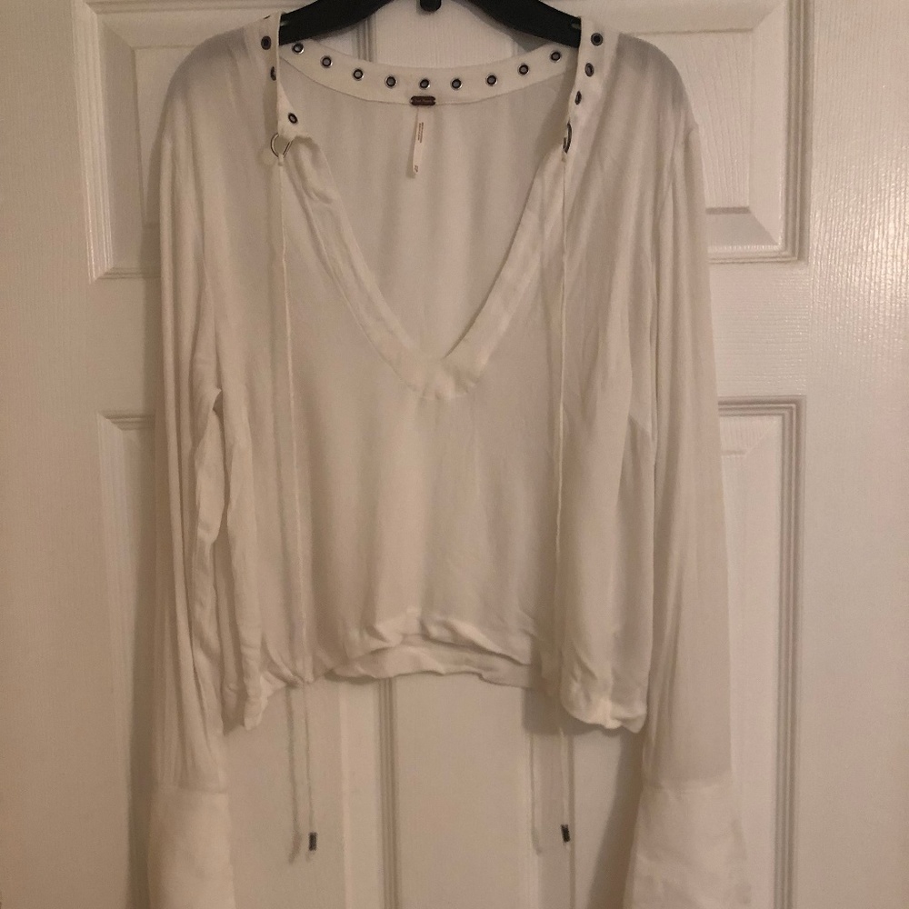 White Free People Top